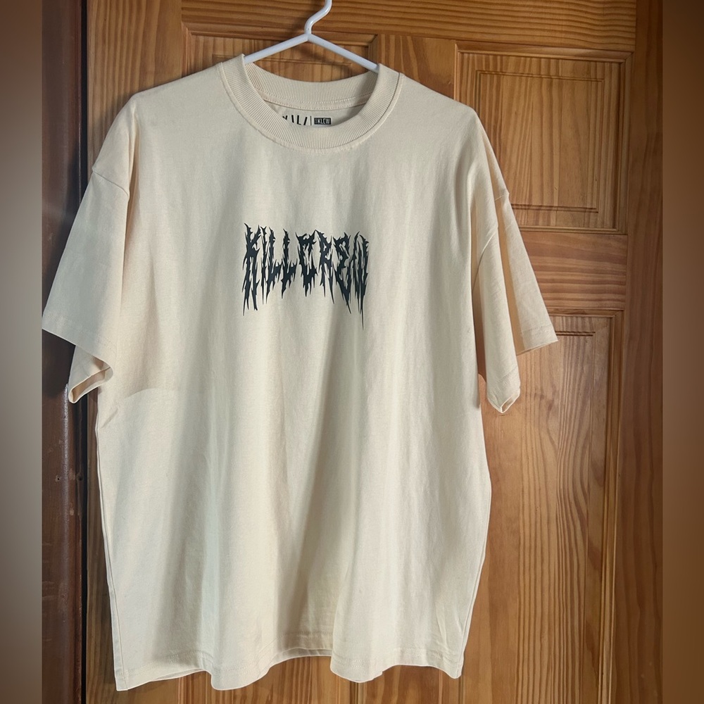 Beige Graphic T-Shirt kill crew